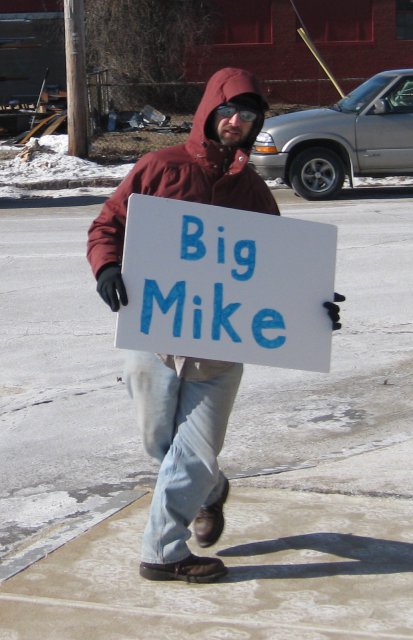 Barskey dances a jig for Big Mike